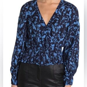 Parker silk floral blouse, XS